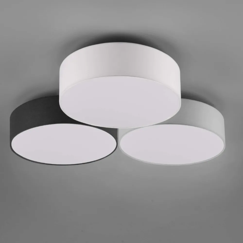 Plafoniere Moderne-Selezionato da Mazzolaluce Plafoniera di tessuto multicolor moderna led 38w 3000k