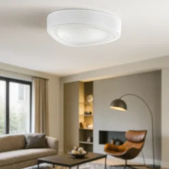 Plafoniere Moderne-Perenz Illuminazione Plafoniera di vetro bianco dal design moderno mou perenz