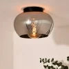 Plafoniere Moderne-Selezionato da Mazzolaluce Plafoniera di vetro fume da soffitto moderna