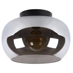Plafoniere Moderne-Selezionato da Mazzolaluce Plafoniera di vetro fume da soffitto moderna