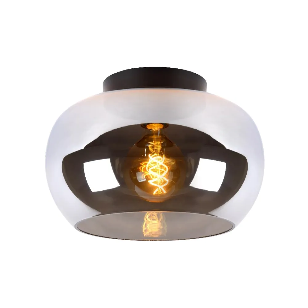 Plafoniere Moderne-Selezionato da Mazzolaluce Plafoniera di vetro fume da soffitto moderna