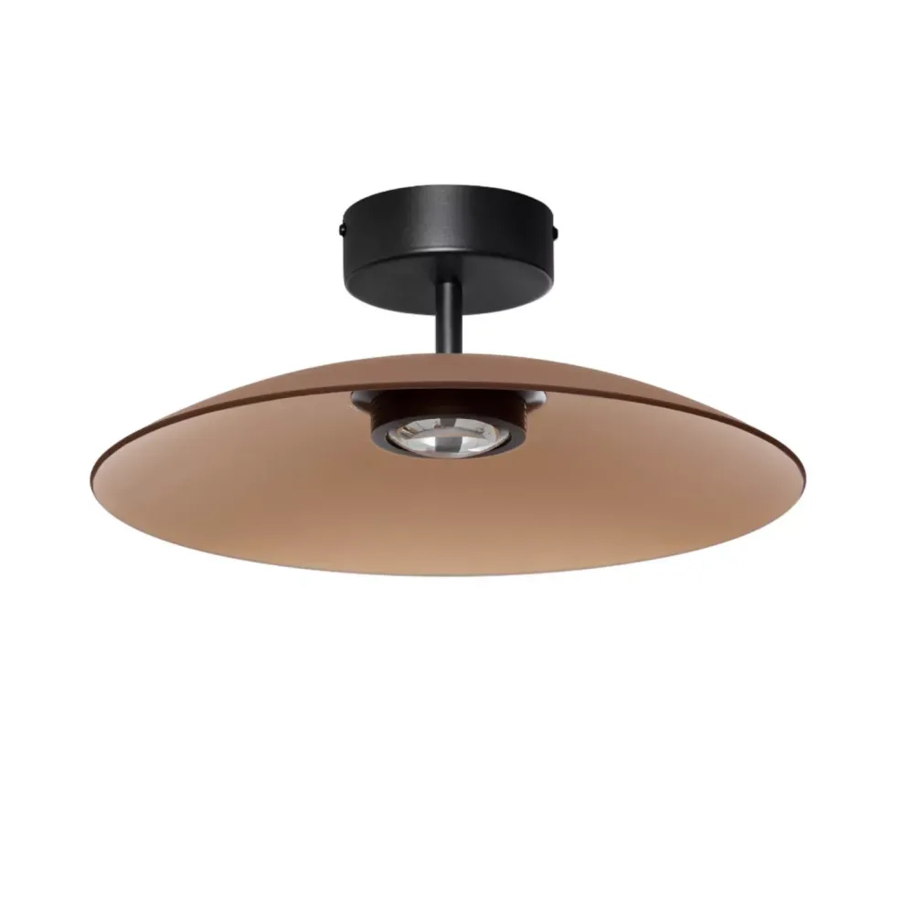 Plafoniere Moderne-Selezionato da Mazzolaluce Plafoniera di vetro marrone 40cm led 3000k per cucina
