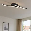 Plafoniere Moderne-Selezionato da Mazzolaluce Plafoniera doppia onda nera led 10w 4000k