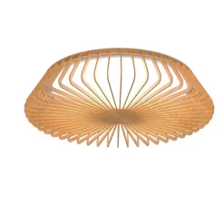 Plafoniere Moderne-Selezionato da Mazzolaluce Plafoniera effetto legno con telecomando app moderna led 2700k-5000k dimmerabile