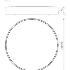 Plafoniere Moderne-Selezionato da Mazzolaluce Plafoniera effetto legno led 27000k 3300k 4000k dimmerabile