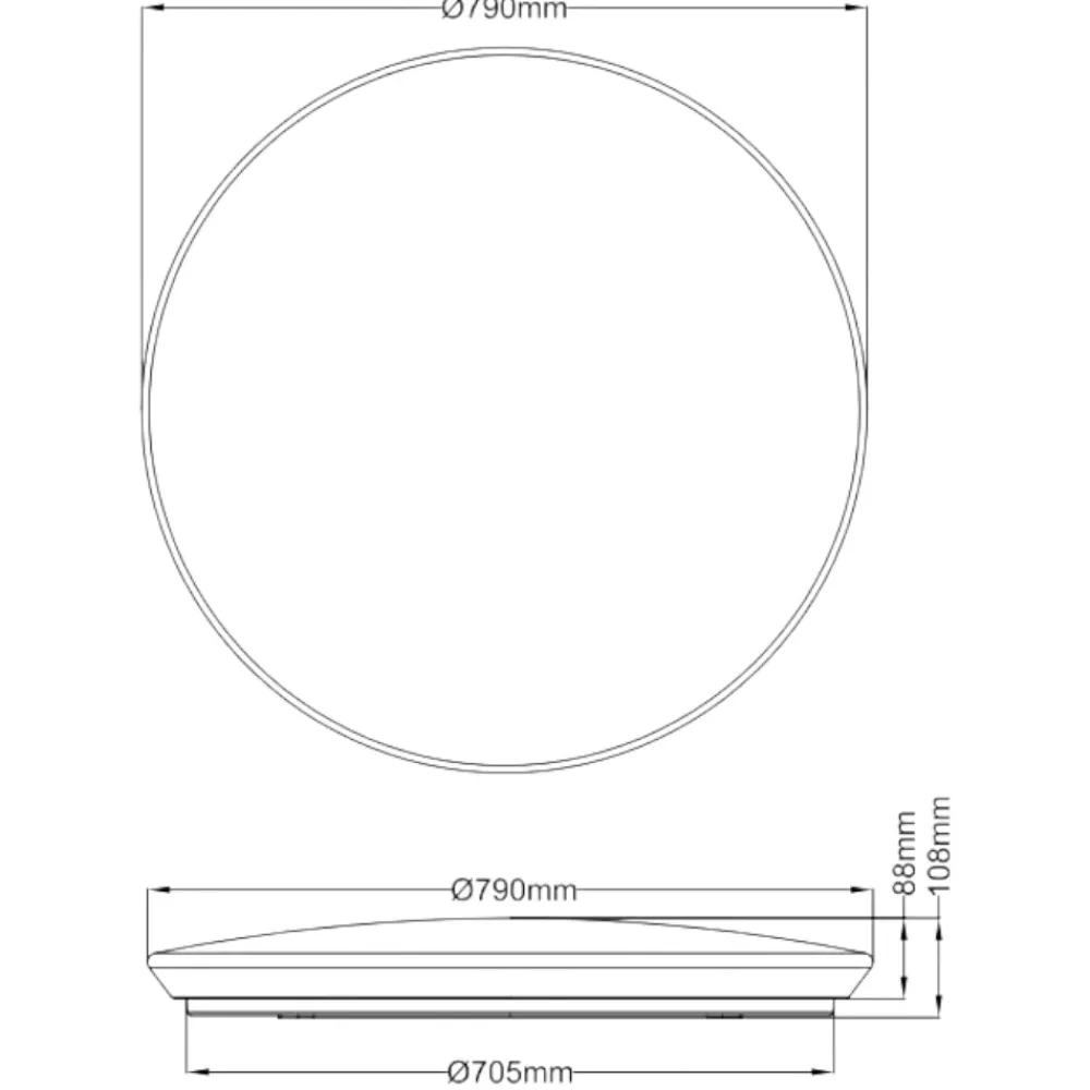 Plafoniere Moderne-Selezionato da Mazzolaluce Plafoniera effetto stelle led da 3000k a 5500k tonda