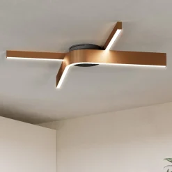 Plafoniere Moderne-Eglo Plafoniera folcino-z design moderna bronzo controllo remoto app led rgb 2700k a 6500k