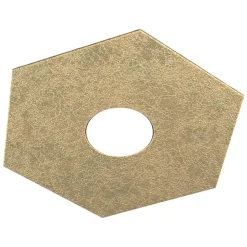 Plafoniere Moderne-Top Light Plafoniera esagonale moderna oro hexagon