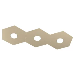 Plafoniere Moderne-Top Light Plafoniera esagonale sabbia hexagon