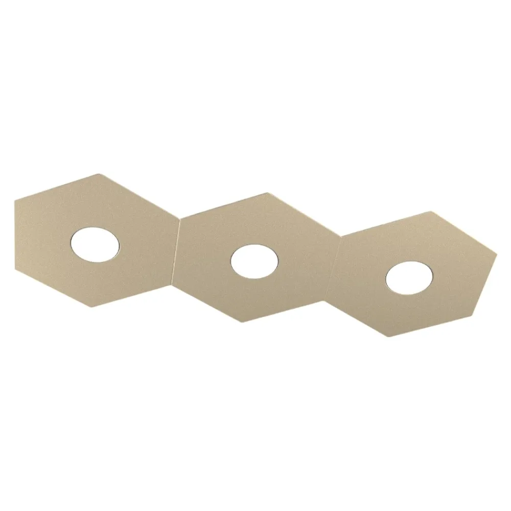 Plafoniere Moderne-Top Light Plafoniera esagonale sabbia hexagon