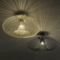 Plafoniere Moderne-Fabas Luce Plafoniera fassa nera design moderna