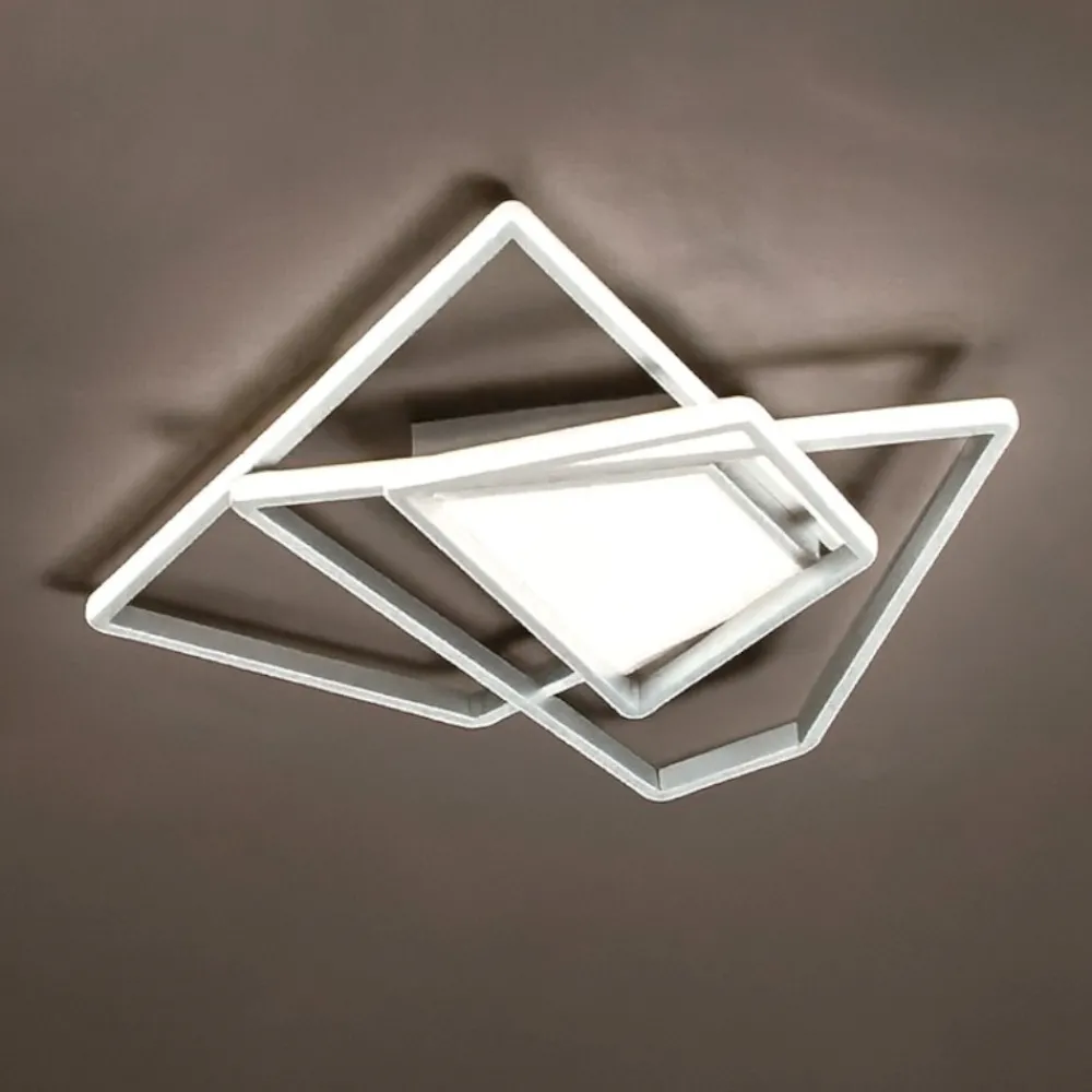 Plafoniere Moderne-Ondaluce Plafoniera galaxy md led 4000k silver dimmerabile design