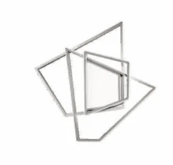 Plafoniere Moderne-Ondaluce Plafoniera galaxy pl gr silver led 3000k design originale