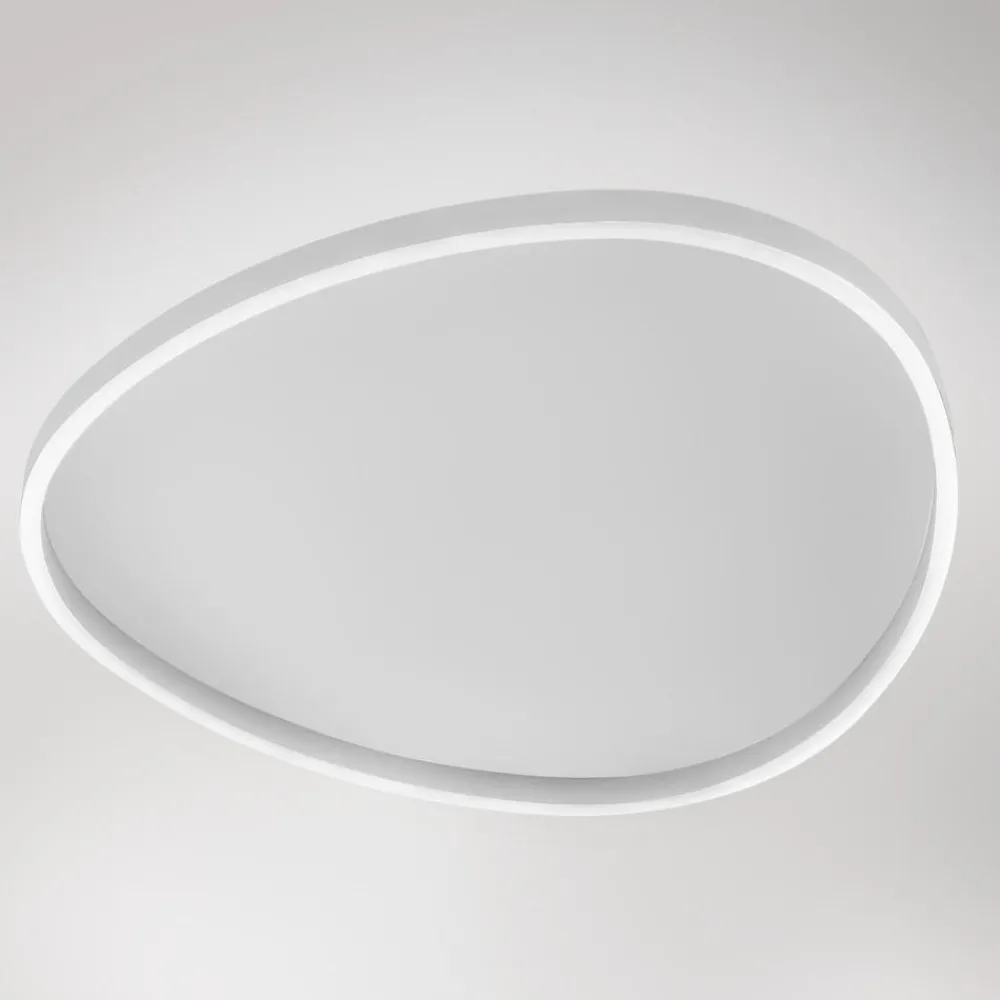 Plafoniere Moderne-Gea Luce Plafoniera ecaris bianca led 3000k 4000k per cucina