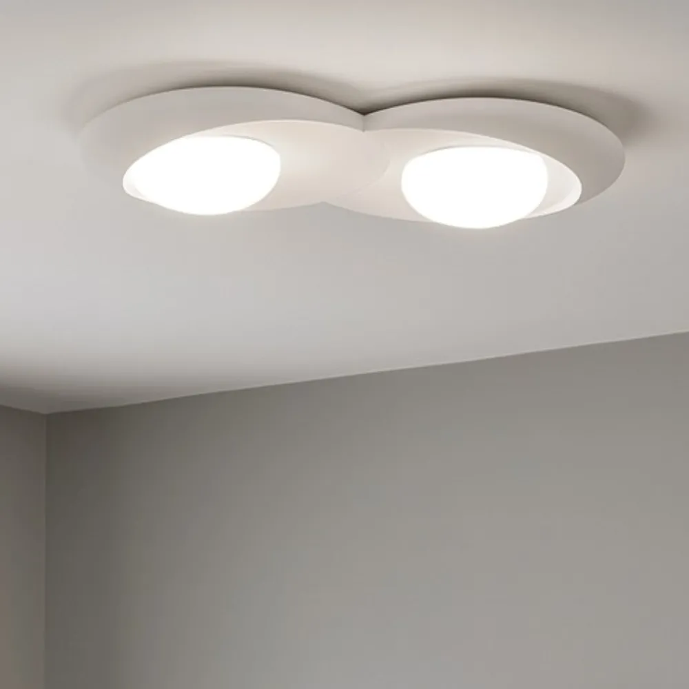 Plafoniere Moderne-Sforzin Illuminazione Plafoniera gesso moderna bianca sforzin pitane tonda