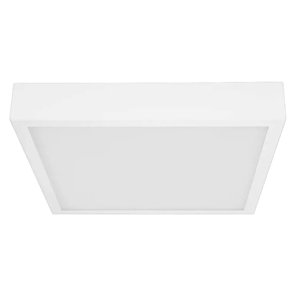 Plafoniere Moderne-Linea Light Plafoniera grande box led bianca quadrata 43w 4000k