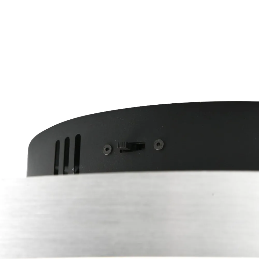 Plafoniere Moderne-Selezionato da Mazzolaluce Plafoniera grigio alluminio moderna led da 2300k a 4000k dimmerabile