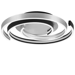 Plafoniere Moderne-Selezionato da Mazzolaluce Plafoniera grigio alluminio moderna led da 2300k a 4000k dimmerabile