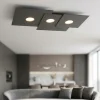 Plafoniere Moderne-Top Light Plafoniera grigio antracite moderna toplight plate