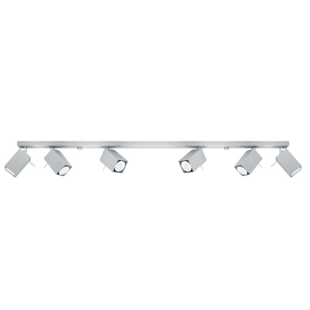 Plafoniere Moderne-Selezionato da Mazzolaluce Plafoniera grigio con faretti orientabili