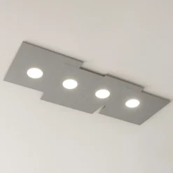 Plafoniere Moderne-Top Light Plafoniera grigio design moderna toplight plate