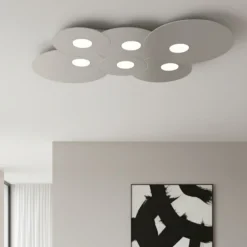 Plafoniere Moderne-Top Light Plafoniera grigio design toplight cloud
