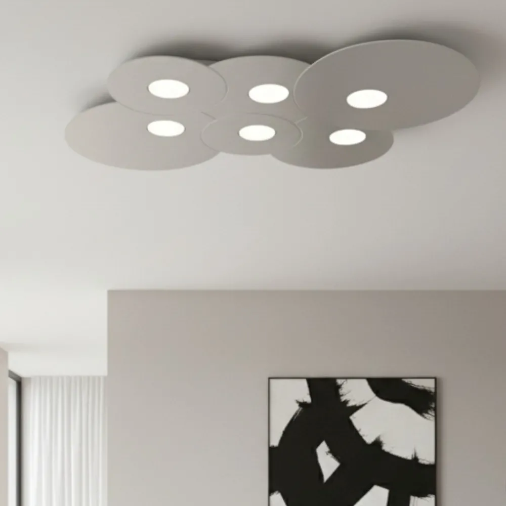 Plafoniere Moderne-Top Light Plafoniera grigio design toplight cloud