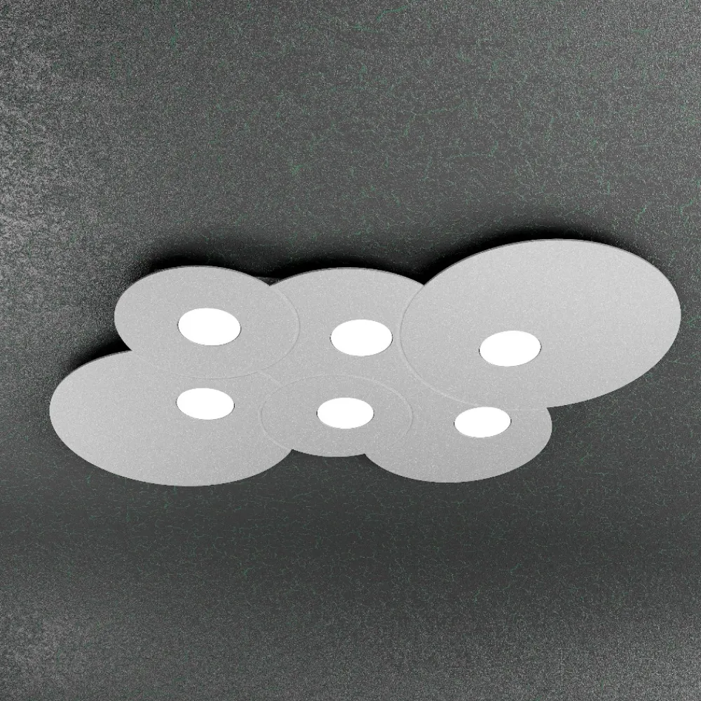 Plafoniere Moderne-Top Light Plafoniera grigio design toplight cloud