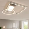 Plafoniere Moderne-Selezionato da Mazzolaluce Plafoniera grigio led 33w tricolor con telecomando