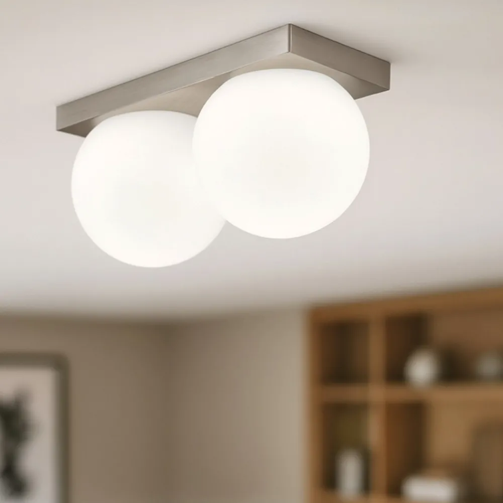 Plafoniere Moderne-Perenz Illuminazione Plafoniera grigio titanio moderna led dot