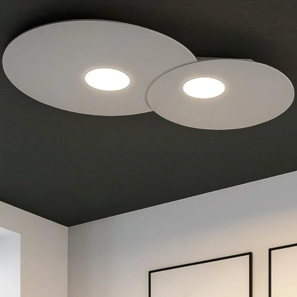 Plafoniere Moderne-Top Light Plafoniera grigio toplight cloud design moderna nuvola