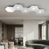 Plafoniere Moderne-Top Light Plafoniera hexagon 5 luci moderna grigio