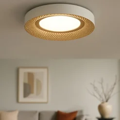Plafoniere Moderne-Perenz Illuminazione Plafoniera hive led 30w 3000k bianco oro
