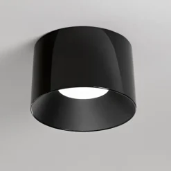 Plafoniere Moderne-Perenz Illuminazione Plafoniera hole led 36w cct nero lucido
