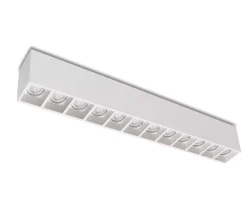 Plafoniere Moderne-Selezionato da Mazzolaluce Plafoniera in gesso da soffitto con faretti bianco 12 luci