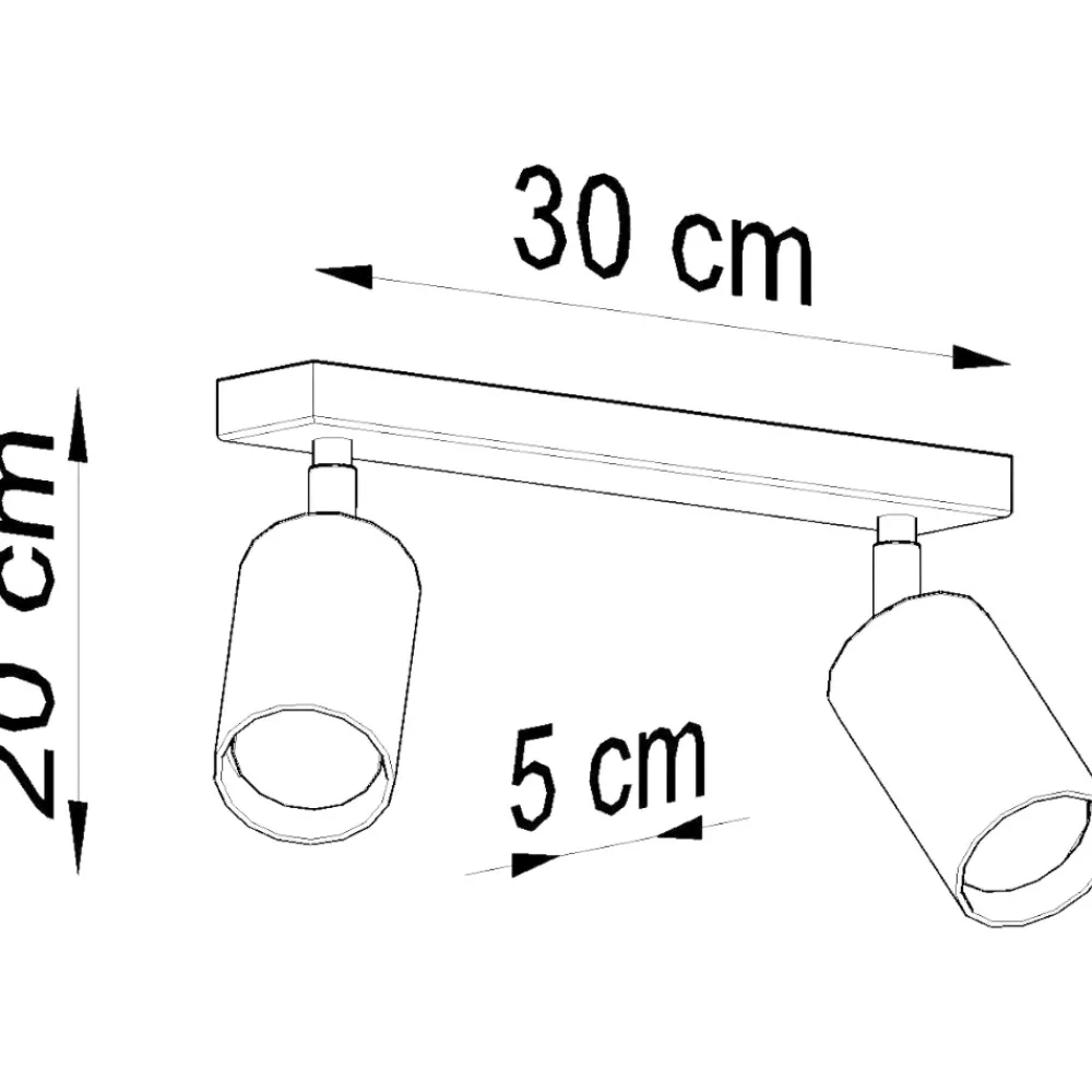 Plafoniere Moderne-Selezionato da Mazzolaluce Plafoniera in legno per cucina con faretti orientabili due luci