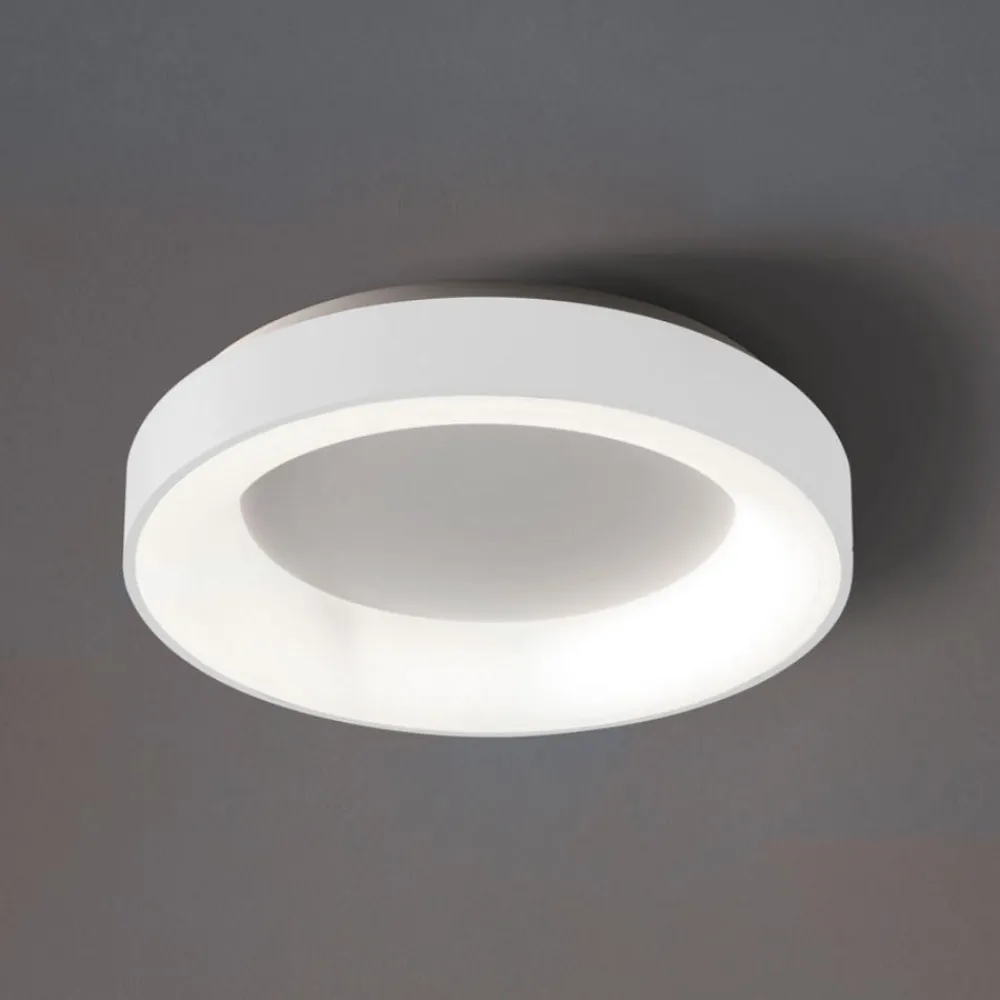 Plafoniere Moderne-Vivida International Plafoniera inner-r 60 rotonda bianca led 50w 3000k 4000k dimmerabile vivida