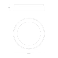 Plafoniere Moderne-Vivida International Plafoniera inner-r 60 rotonda bianca led 50w 3000k 4000k dimmerabile vivida
