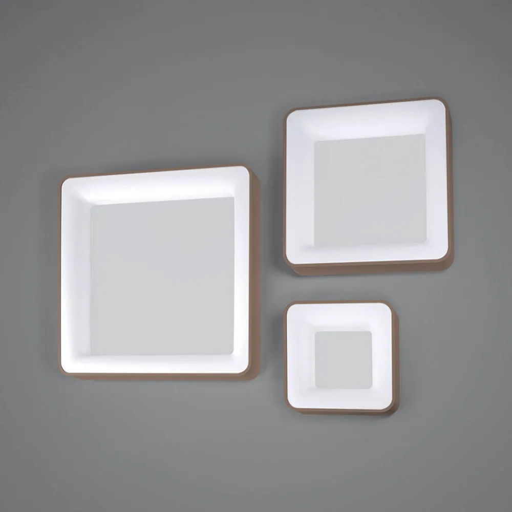 Plafoniere Moderne-Vivida International Plafoniera inner-s 40 sabbia 32w 3000k 4000k dimmerabile vivida