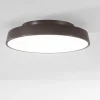 Plafoniere Moderne-IsyLuce Plafoniera marrone led 42w 3000k 4000k dimmerabile