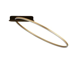 Plafoniere Moderne-Selezionato da Mazzolaluce Plafoniera kiki nero oro led 3000k dimmerabile moderna orientabile