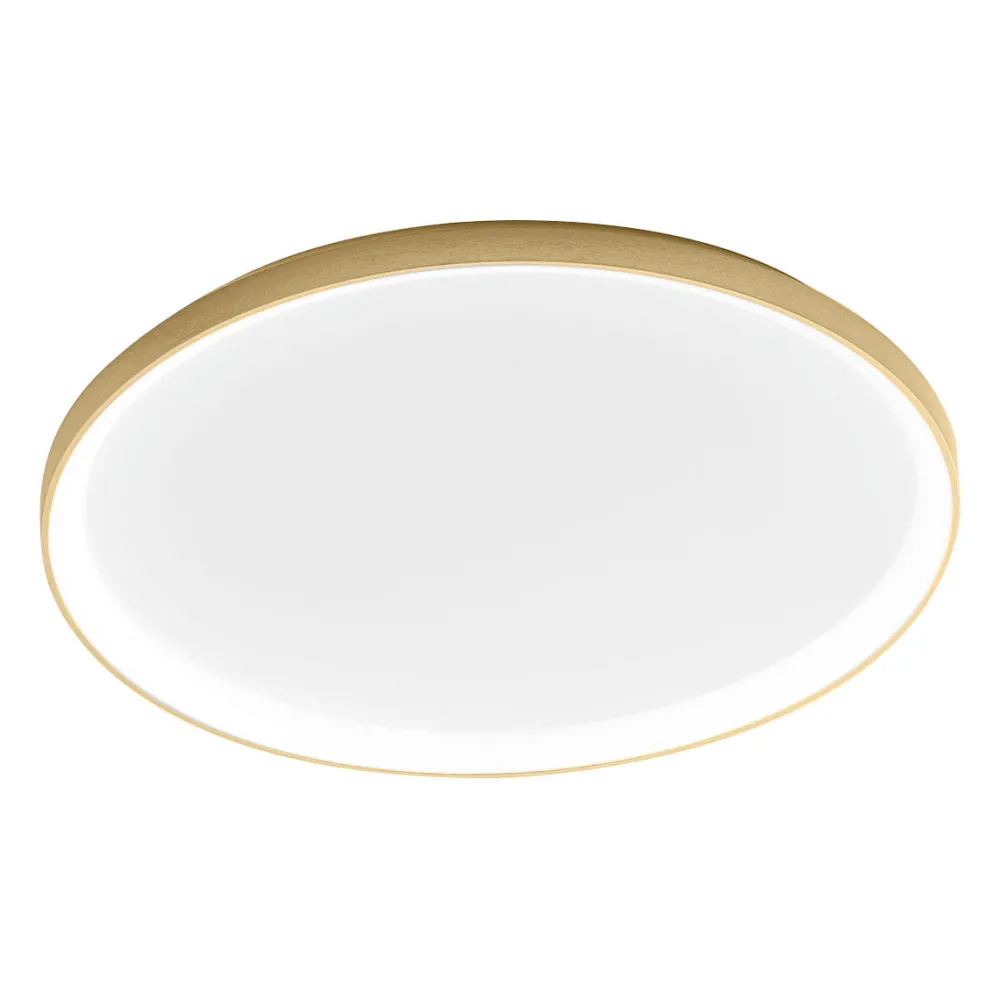 Plafoniere Moderne-Gea Luce Plafoniera krizia oro px led 80w 3000k moderna