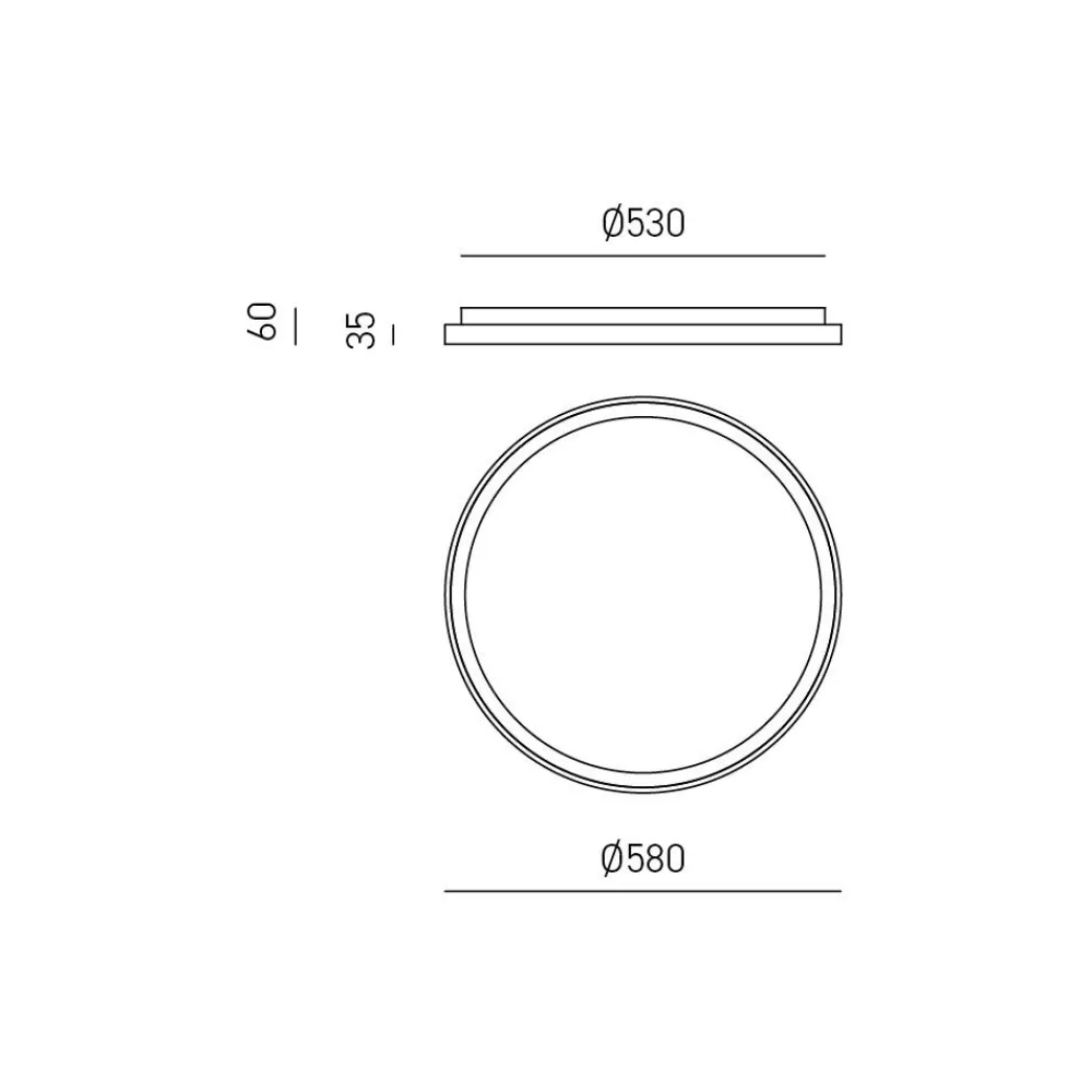 Plafoniere Moderne-Gea Luce Plafoniera krizia pg led 50w 4000k moderna bianca