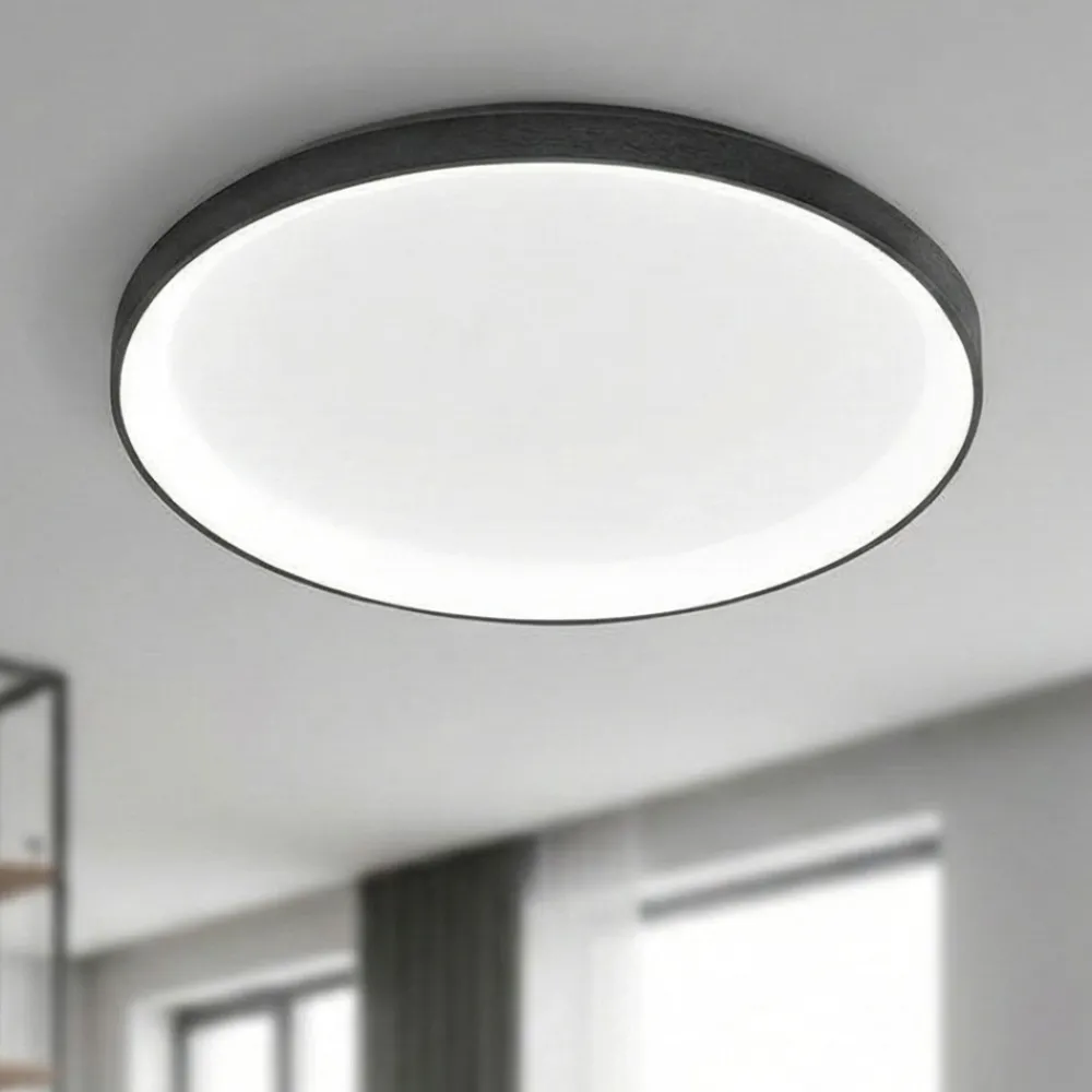 Plafoniere Moderne-Gea Luce Plafoniera krizia pg nera led 50w 3000k design