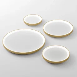 Plafoniere Moderne-Gea Luce Plafoniera krizia ps led 60w 3000k oro moderna