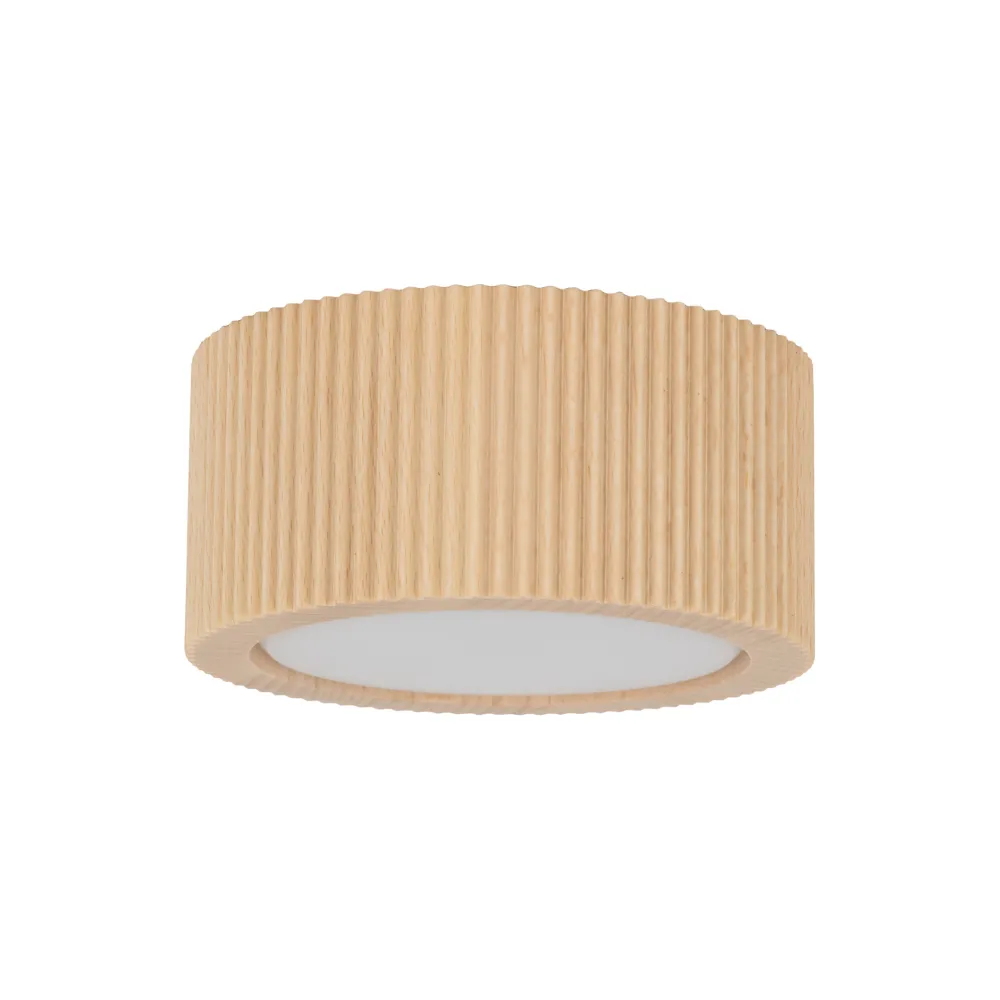 Plafoniere Moderne-Selezionato da Mazzolaluce Plafoniera lampada da soffitto scandinava in legno rotonda