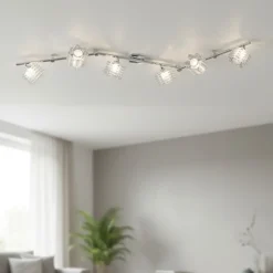 Plafoniere Moderne-Top Light Plafoniera lampada da soffitto con faretti di vetro rubik
