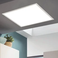 Plafoniere Moderne-Eglo Plafoniera led bianca ad incasso salobrena