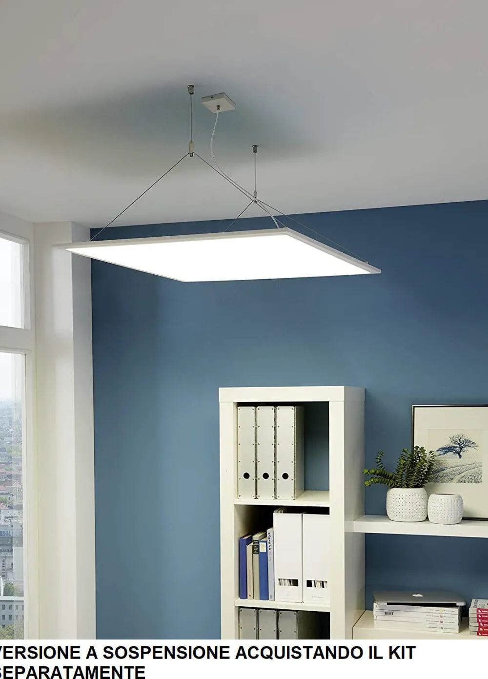 Plafoniere Moderne-Eglo Plafoniera led bianca ad incasso salobrena