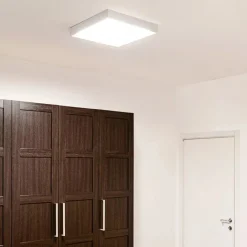 Plafoniere Moderne-Linea Light Plafoniera led bianca box sq 31w 4000k